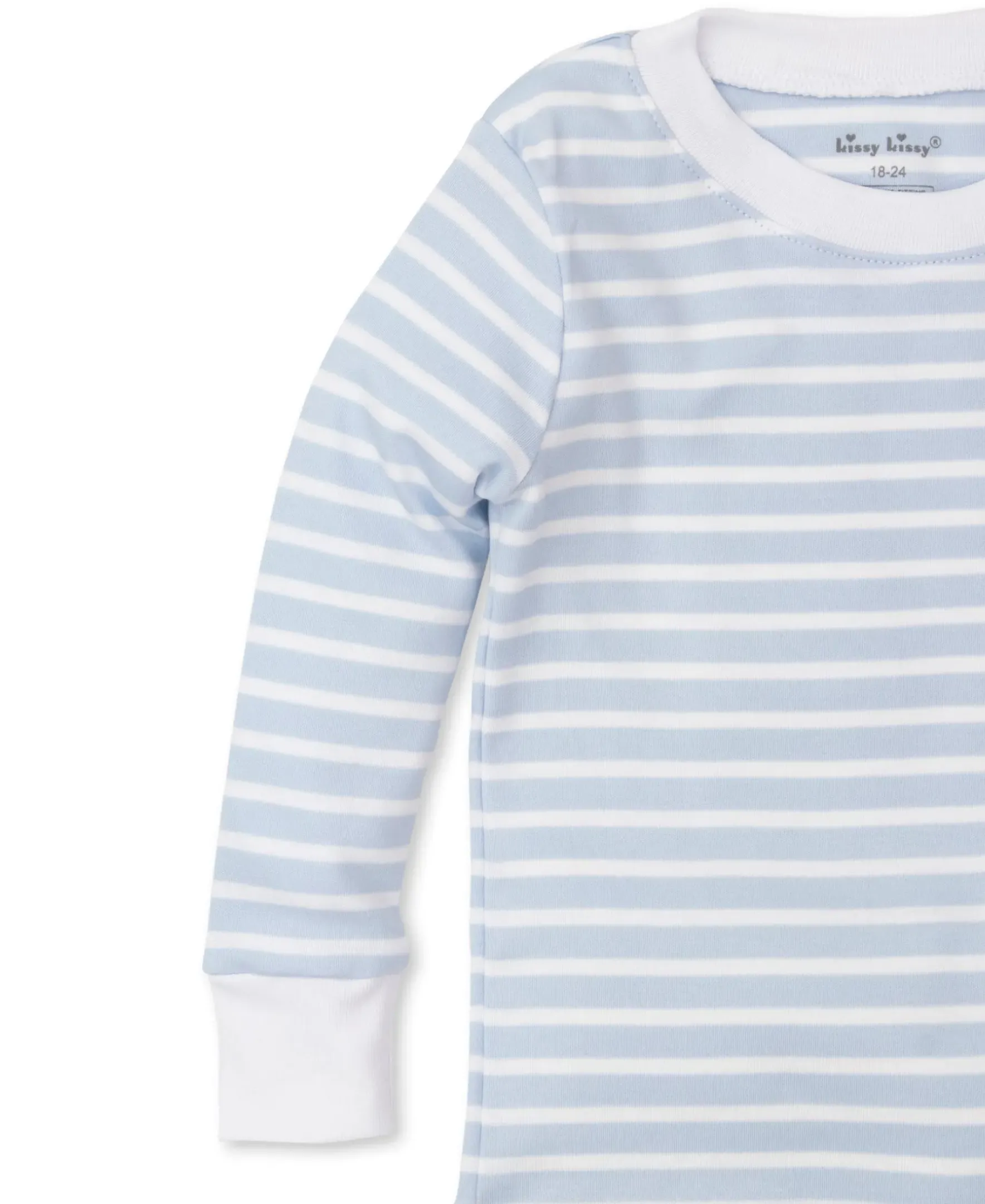Kissy Kissy Team Stripes Blue Pajama Set>Kids Pajamas|Pajamas