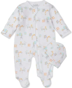 Kissy Kissy Toyshelf Treasures Zip Footie & Hat Set> Hats|Footies
