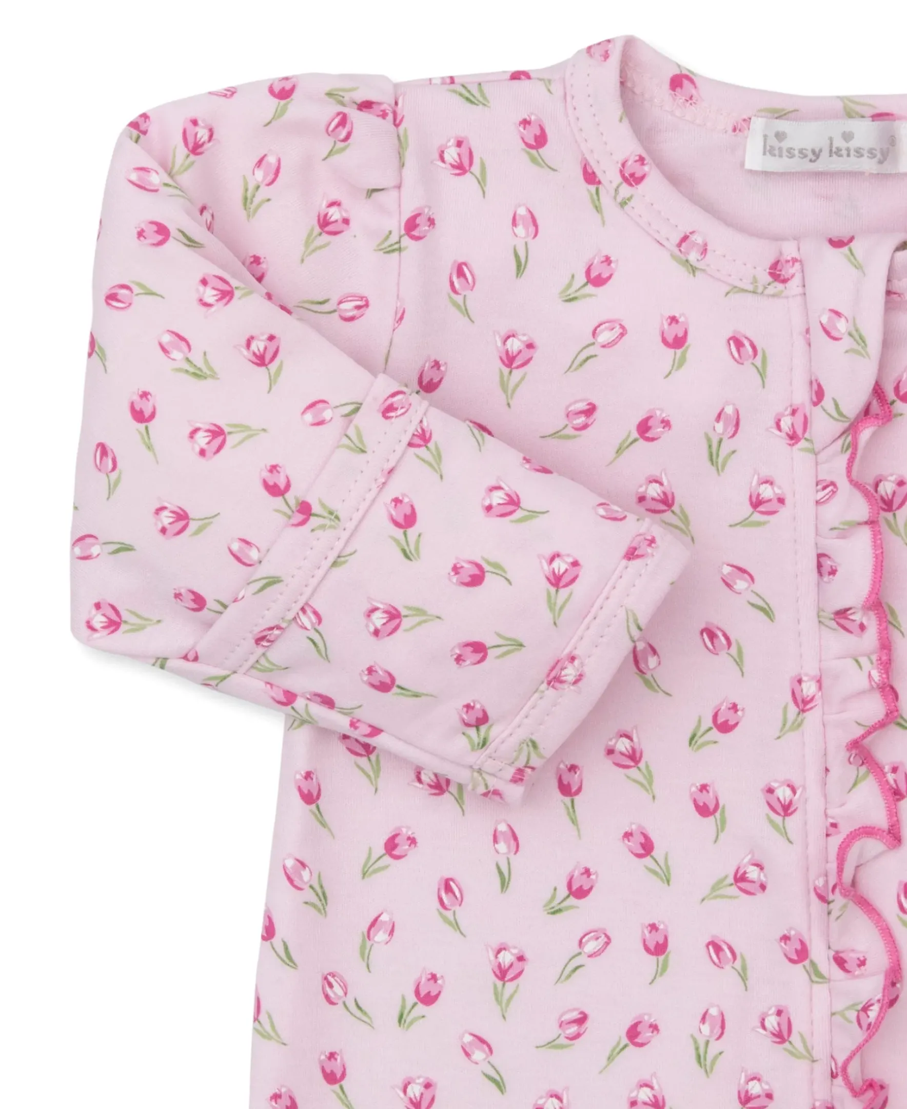 Kissy Kissy Tulip Blossoms Zip Footie> Footies|Pajamas