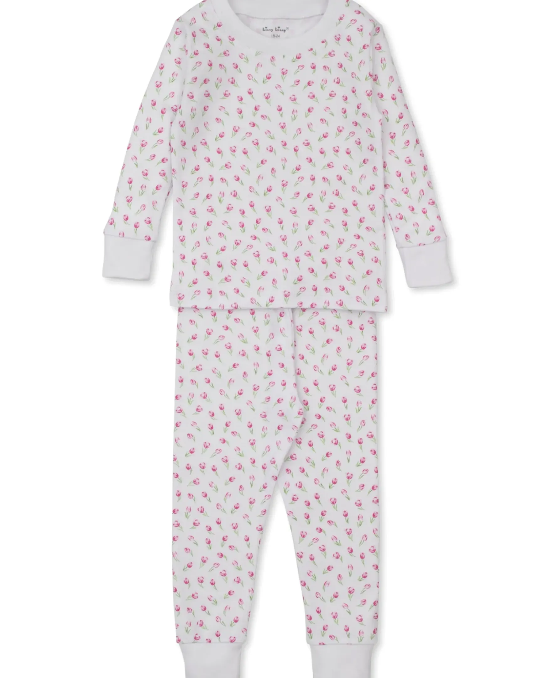 Kissy Kissy Tulip Blossoms White Pajama Set> Pajamas|White Basics