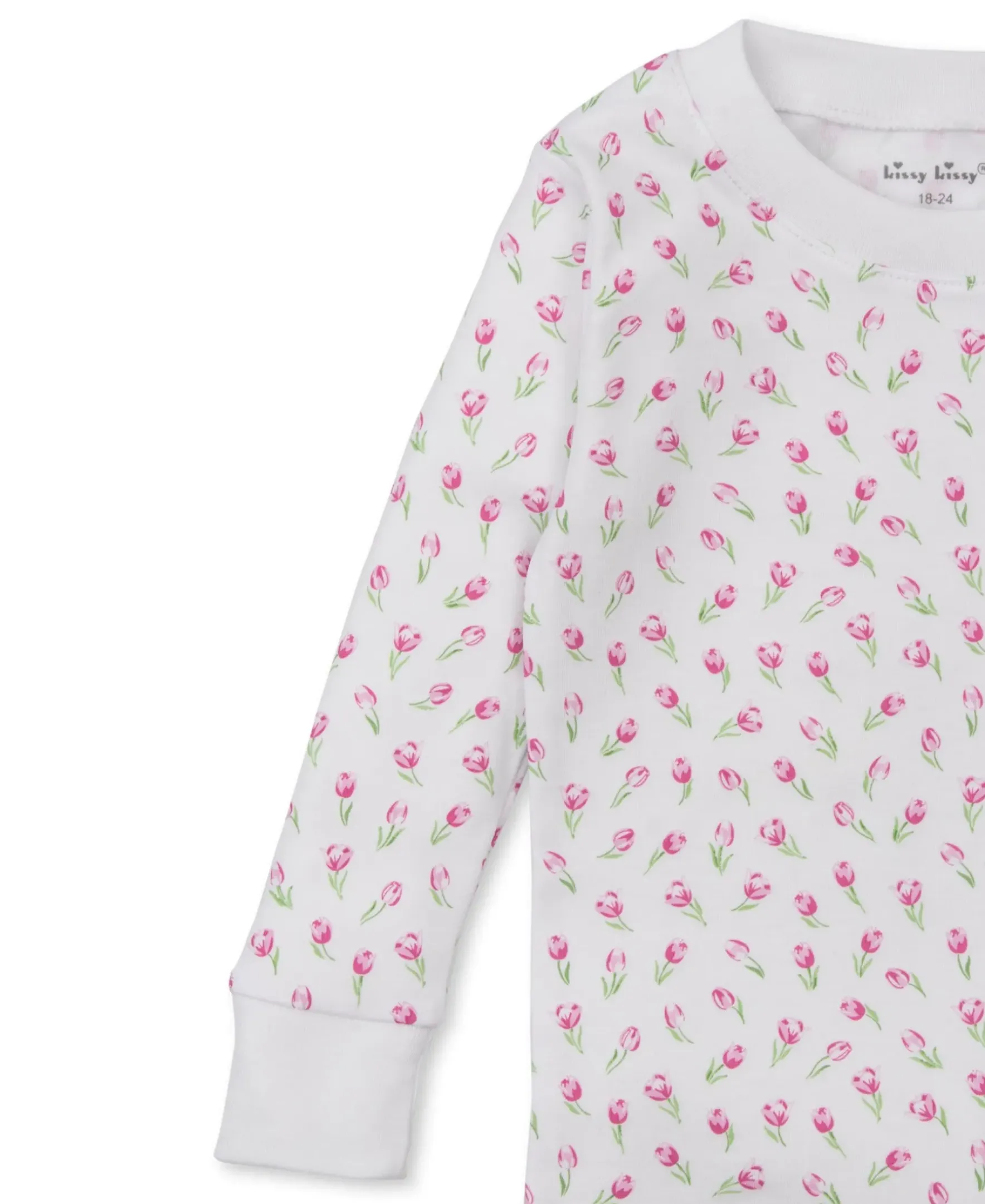 Kissy Kissy Tulip Blossoms White Pajama Set> Pajamas|White Basics