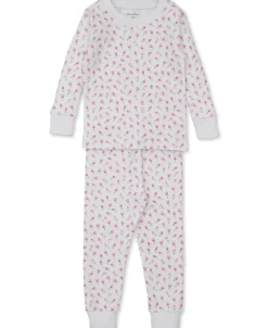 Kissy Kissy Tulip Blossoms White Toddler Pajama Set>Kids Pajamas|Pajamas