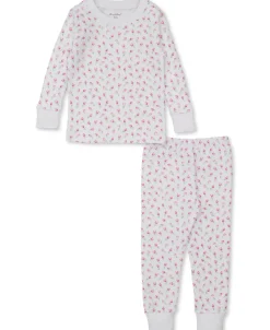 Kissy Kissy Tulip Blossoms White Toddler Pajama Set>Kids Pajamas|Pajamas