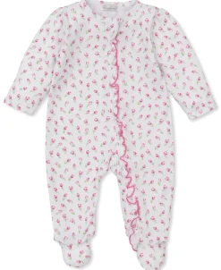 Kissy Kissy Tulip Blossoms White Zip Footie> Footies|Pajamas