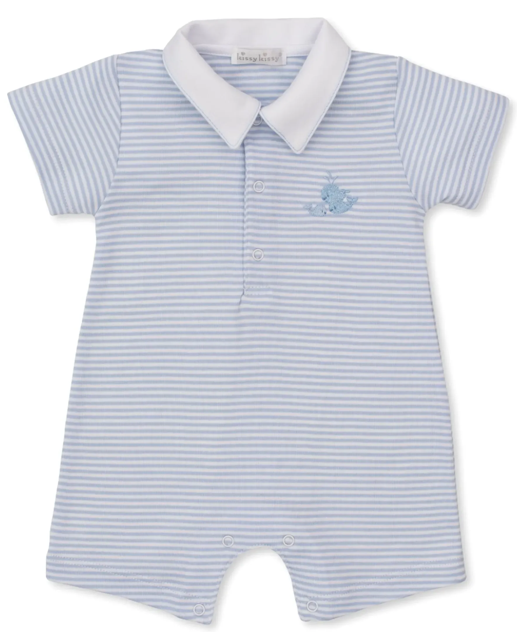 Kissy Kissy Whale Wonder Blue Short Stripe Playsuit> Playsuits