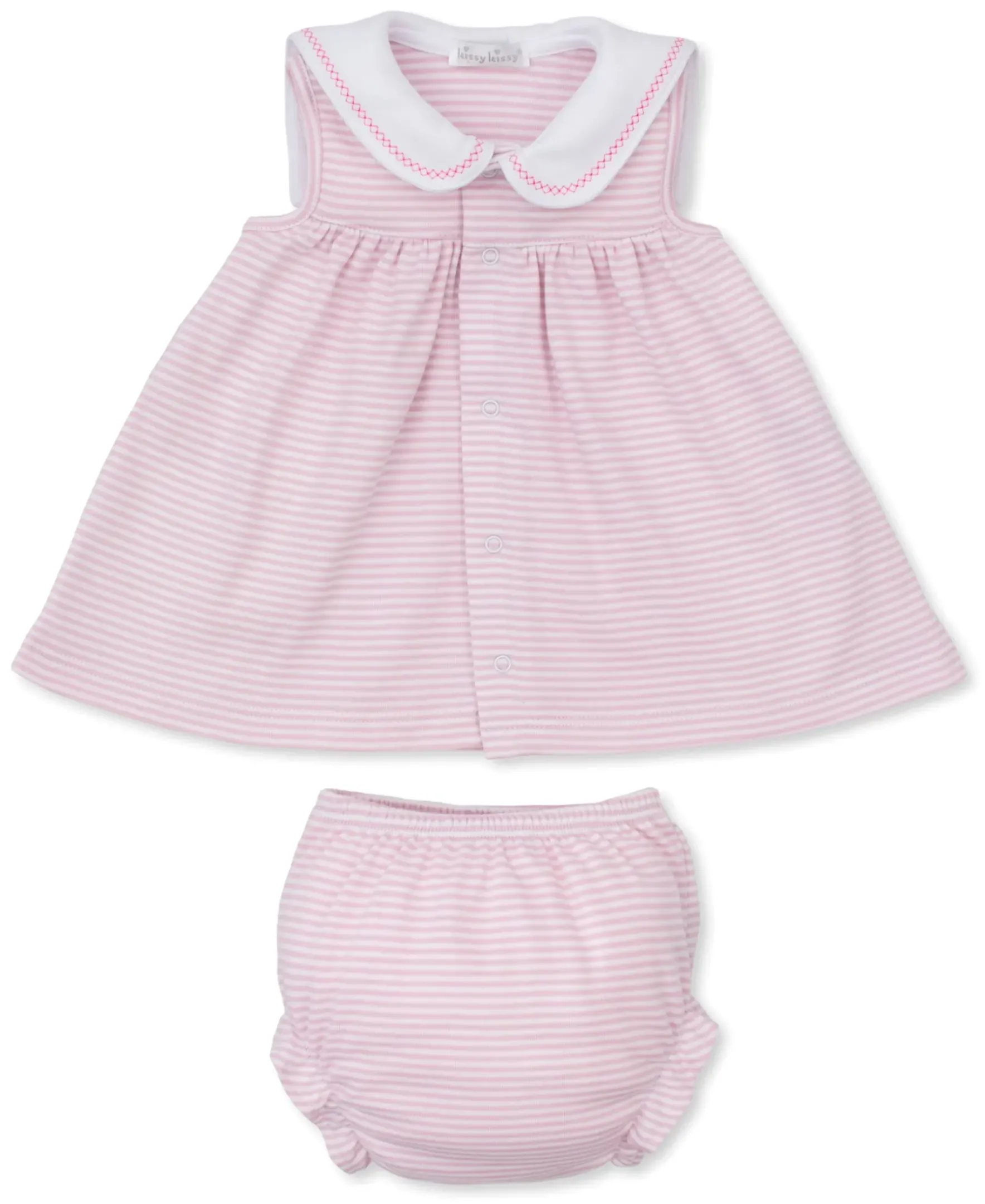 Kissy Kissy Whale Wonder Stripe Dress Set> Dresses + Bubbles