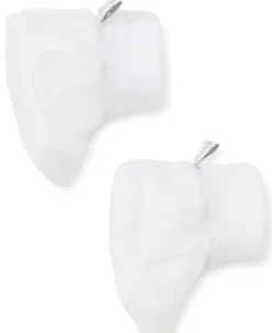 Kissy Kissy White/Blue Kissy Basics Booties> Booties|White Basics
