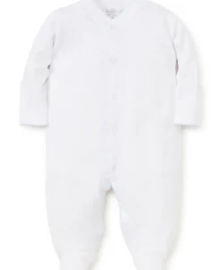 Kissy Kissy White/Blue Kissy Basics Footie> Footies|White Basics