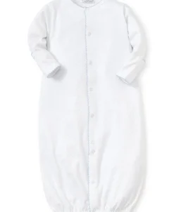 Kissy Kissy White/Blue New Kissy Dots Print Converter Gown> Convertible Gowns|White Basics
