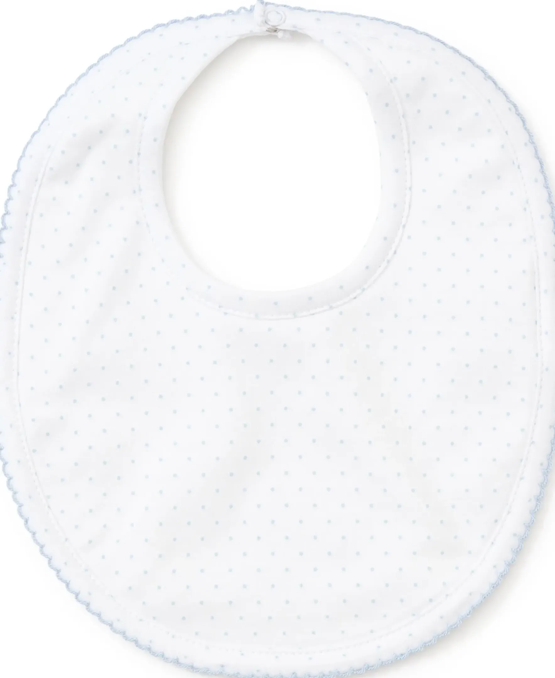 Kissy Kissy White/Blue New Kissy Dots Print Bib> Bibs|Classic Collections