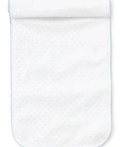 Kissy Kissy White/Blue New Kissy Dots Print Burp> Burp Cloths|White Basics
