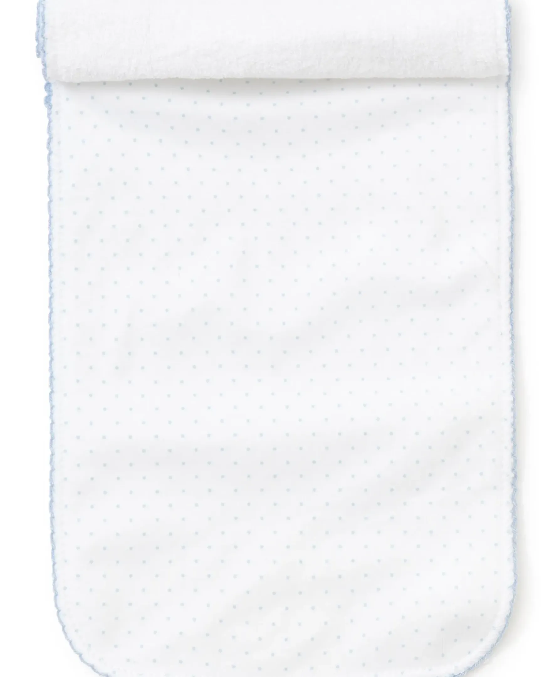 Kissy Kissy White/Blue New Kissy Dots Print Burp> Burp Cloths|White Basics