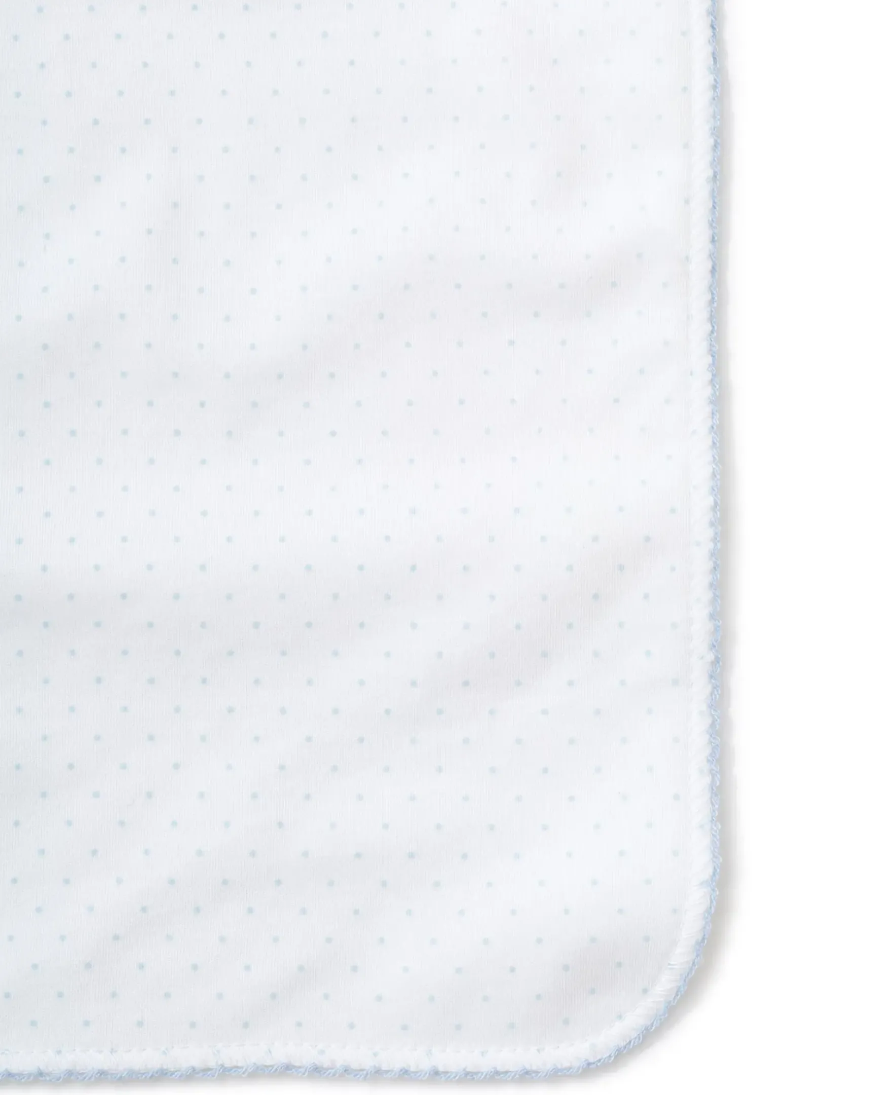 Kissy Kissy White/Blue New Kissy Dots Print Burp> Burp Cloths|White Basics