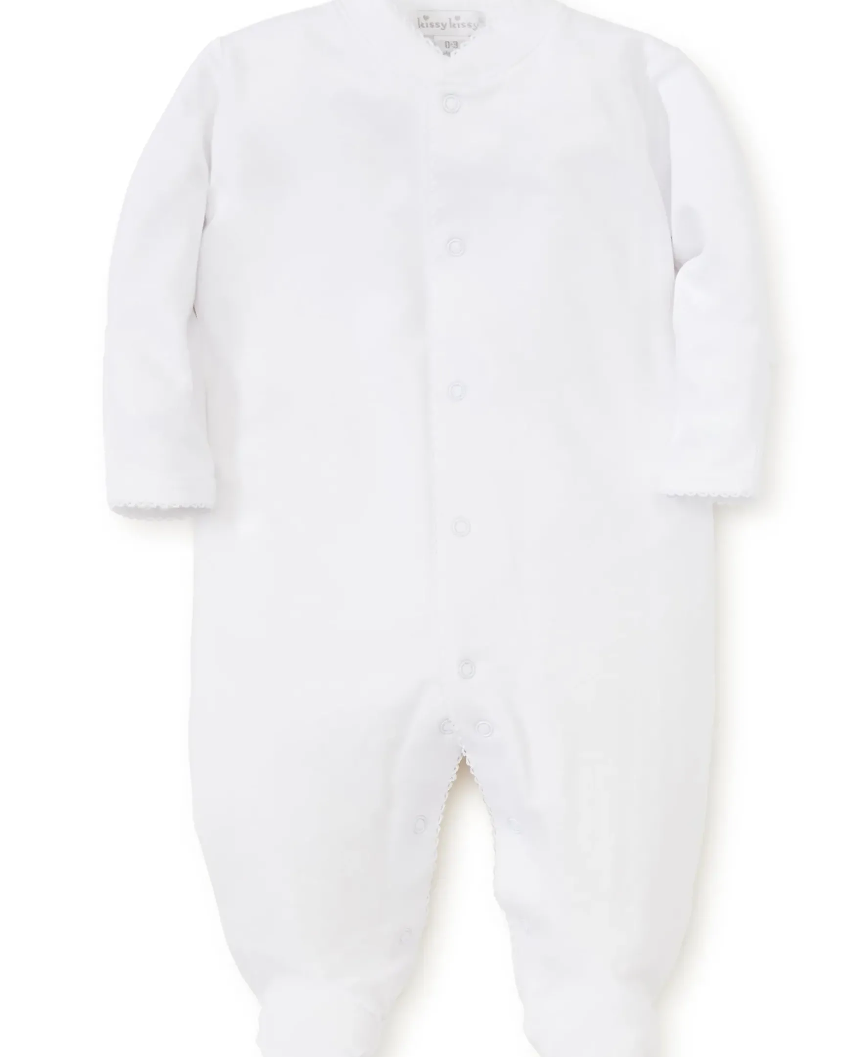 Kissy Kissy White Kissy Basics Footie> Footies|White Basics