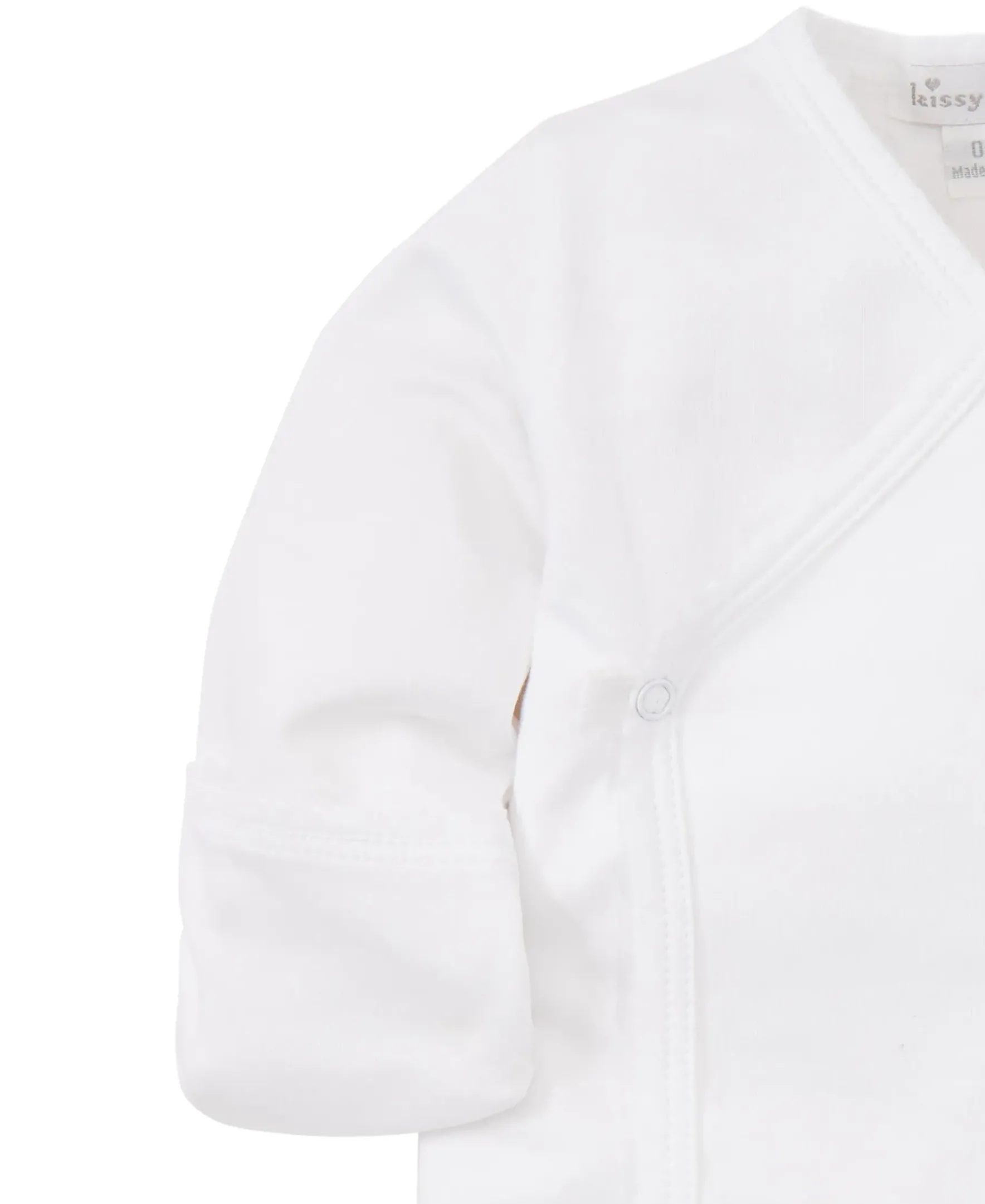 Kissy Kissy White Kissy Basics Long Sleeve Cross Tee> White Basics|Classic Collections