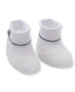 Kissy Kissy Kissy Basics Booties> Booties|White Basics