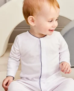Kissy Kissy Kissy Basics Footie NEW> Footies|White Basics