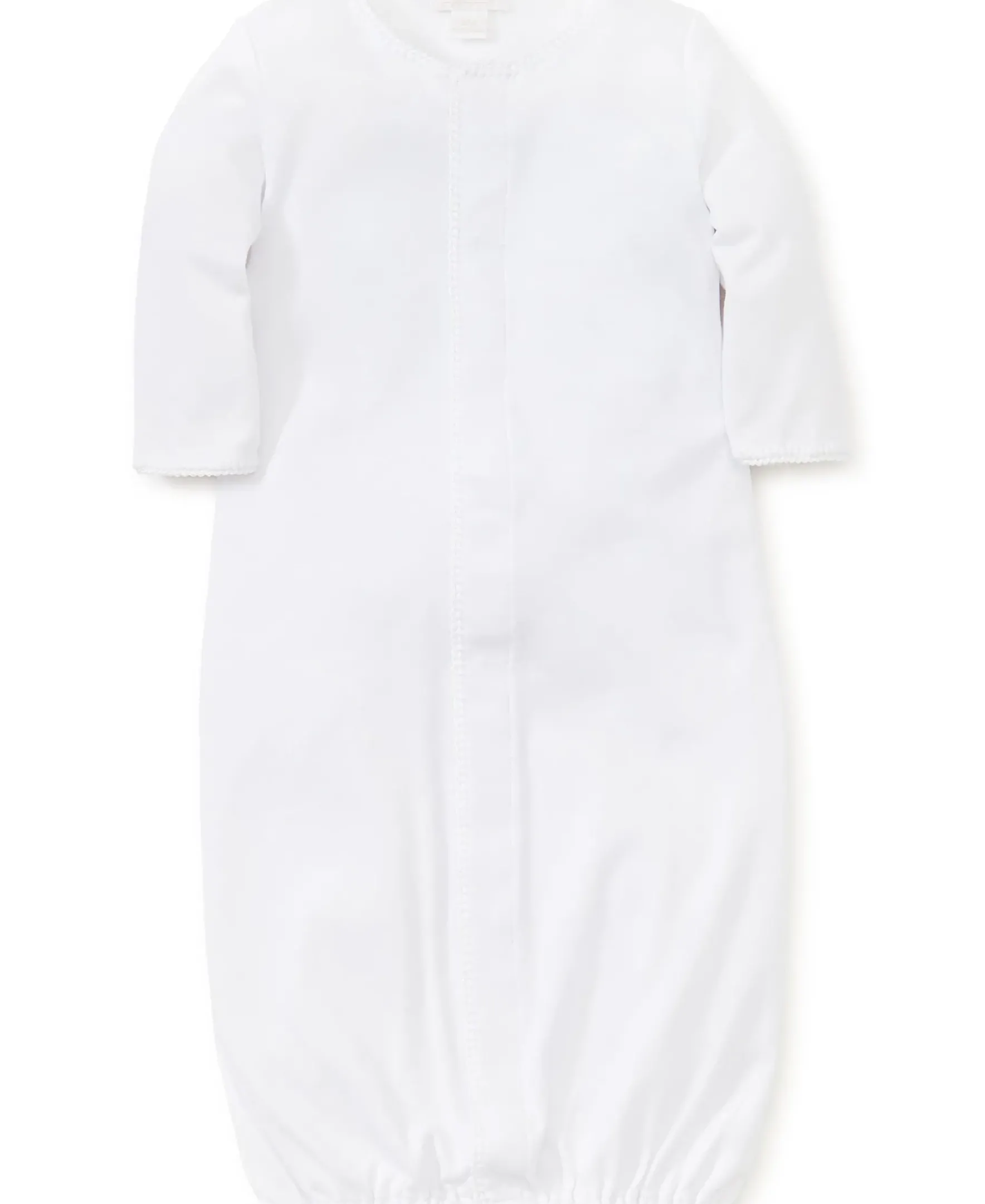 Kissy Kissy White New Premier Basics Converter Gown> Convertible Gowns|Smocking + Hand Embroidery