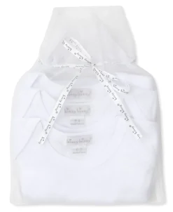 Kissy Kissy White 3 Pack S/S Bodysuit Set w/ Tulle Bag> Bodysuits|Multipacks + Sets