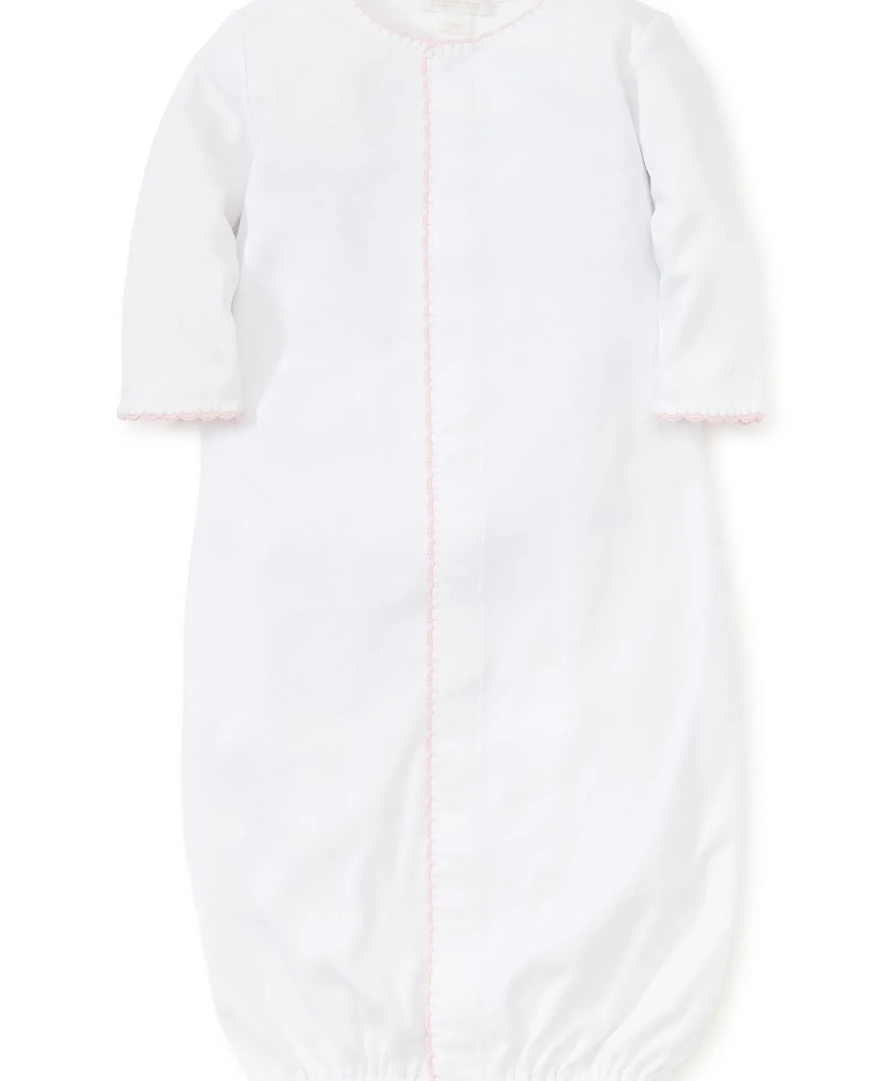 Kissy Kissy New Premier Basics Converter Gown> Smocking + Hand Embroidery|White Basics