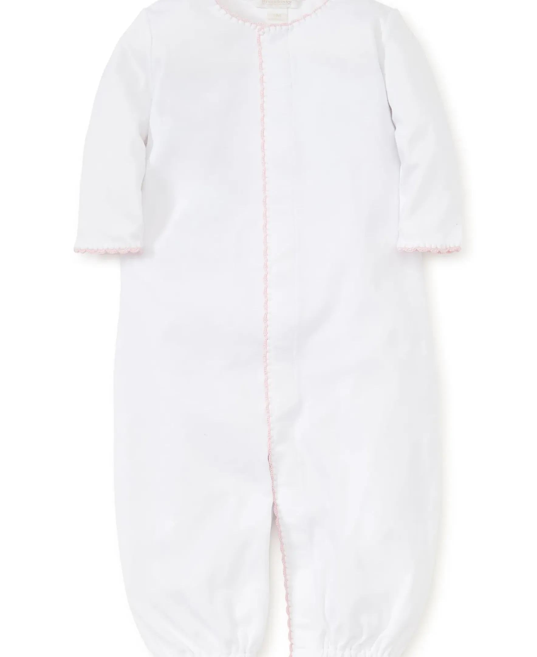 Kissy Kissy New Premier Basics Converter Gown> Smocking + Hand Embroidery|White Basics