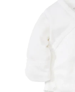 Kissy Kissy White Pointelle Long Sleeve Bodysuit> Bodysuits|White Basics